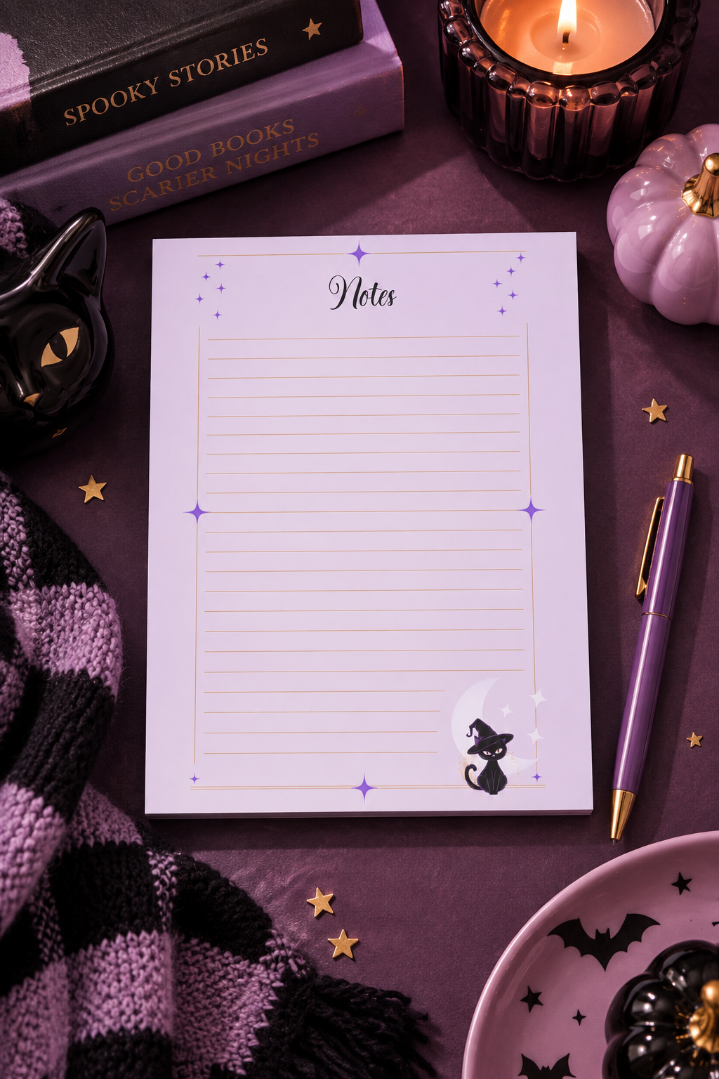 Black Cat Notepad | Booked & Bewitched
