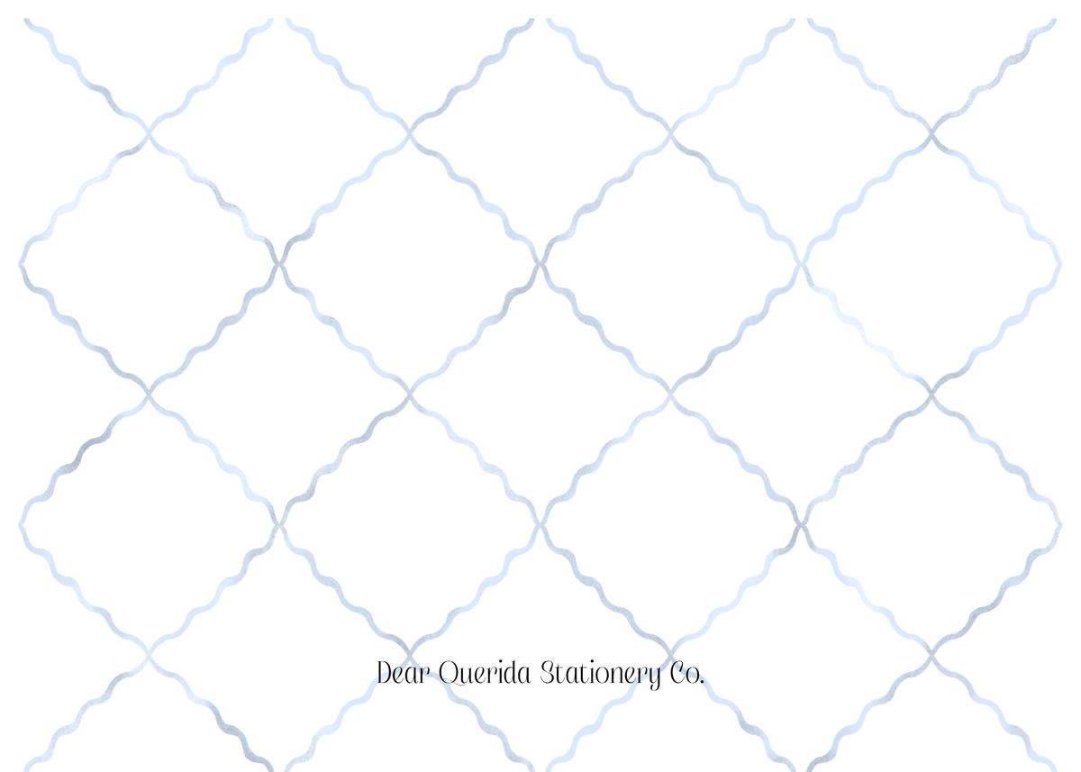 Notecard: Blue Macaroon