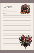 Dark Academia Notepad